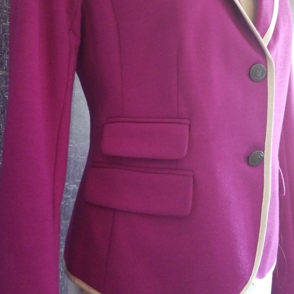 GAP Dark Magenta Academy Blazer in Jersey - Picture 3 of 7
